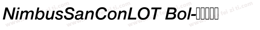 NimbusSanConLOT Bol字体转换